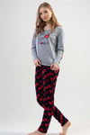 Vienetta 2010753235 Kadın Uzun Kollu Pijama Takımı