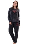 Vienetta 2010830832 Kadın Büyük Beden Uzun Kollu Pijama Takımı