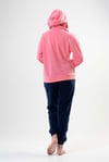 Vienetta 2020030000 Kadın Polar Kapşonlu Uzun Kollu Pijama Takımı