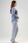 Vienetta 2030703972 Kadın Polar Uzun Kollu Pijama Takımı