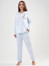 Vienetta 2031443273 Kadın Büyük Beden Uzun Kollu Pijama Takımı