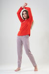 Vienetta 2031480415 Kadın Uzun Kollu Pijama Takımı