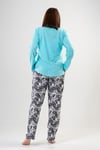 Vienetta 2031640558 Kadın Büyük Beden Uzun Kollu Pijama Takımı
