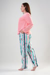 Vienetta 2031770157 Kadın Büyük Beden Uzun Kollu Pijama Takımı