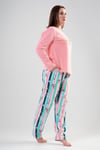 Vienetta 2031770157 Kadın Büyük Beden Uzun Kollu Pijama Takımı