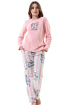 Vienetta 2031810221 Kadın Polar Uzun Kollu Pijama Takımı