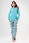 Vienetta 2040345692 Kadın Uzun Kollu Pijama Takımı