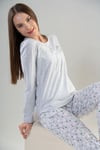 Vienetta 2040645137 Kadın Uzun Kollu Pijama Takımı