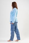 Vienetta 2041605561 Kadın Büyük Beden Uzun Kollu Pijama Takımı