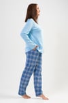 Vienetta 2041605561 Kadın Büyük Beden Uzun Kollu Pijama Takımı