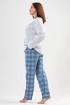 Vienetta 2041605561 Kadın Büyük Beden Uzun Kollu Pijama Takımı