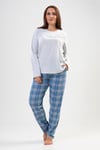 Vienetta 2041605561 Kadın Büyük Beden Uzun Kollu Pijama Takımı