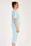 Vienetta 2111740839 Kadın Kısa Kollu Kaprili Pijama Takımı