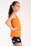 Vienetta 2120360494 Kız Çocuk İp Askılı Şortlu Pijama Takımı
