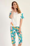 Vienetta 2123380603 Kadın Kısa Kollu Kaprili Pijama Takımı