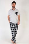 Vienetta 2127496006 Erkek Kısa Kollu Büyük Beden Pijama Takımı