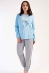 Vienetta 3031080771 Kadın Büyük Beden Uzun Kollu Pijama Takımı