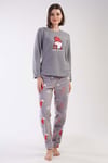 Vienetta 3031790449 Kadın Polar Uzun Kollu Pijama Takımı