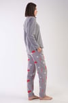 Vienetta 3031790449 Kadın Polar Uzun Kollu Pijama Takımı