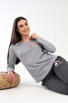 Vienetta 3032800000 Kadın Uzun Kollu P.Suprem Pijama Takımı