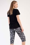 Vienetta 3032911721 Kadın Kısa Kollu Kapri Pijama Takımı