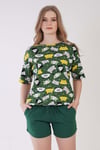 Vienetta 3090246205 Kadın Kısa Kollu Şortlu Pijama Takımı