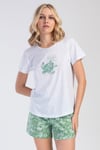 Vienetta 3110921763 Kadın Kısa Kollu Şortlu Pijama Takımı