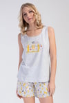 Vienetta 3112540175 Kadın Kalın Askılı Şortlu Pijama Takımı