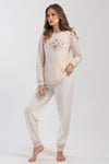 Vienetta 4030140000 Kadın Uzun Kollu İki İplik Pijama Takımı