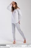 Vienetta 4030280000 Kadın Uzun Kollu iki İplik Pijama Takımı