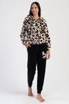 Vienetta 4030660280 Kadın Uzun Kollu Polar Pijama Takımı