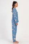Vienetta 4031351061 Kadın Uzun Kol İki İplik Pijama Takımı
