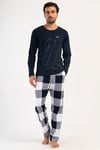 Vienetta 4032517461 Erkek Uzun Kollu Pamuk Suprem Pijama Takımı
