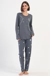 Vienetta 4033561985 Kadın Uzun Kollu Pijama Takımı