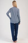 Vienetta 4033771913-A Kadın Uzun Kollu Pamuklu Pijama Takımı