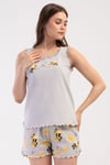 Vienetta 4082928401 Kadın Kalın Askılı Şortlu Pijama Takımı