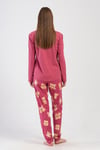 Vienetta 4084680613 Kadın Uzun Kollu Pamuklu Pijama Takımı
