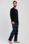 Vienetta 5031860826 Erkek Uzun Kollu Pijama Takımı