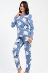 Vienetta 5040381122 Kadın Uzun Kollu Pijama Takımı