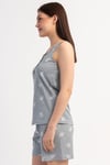 Vienetta 6010537339 Kadın Kalın Askılı Şortlu Pijama Takımı