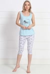 Vienetta 8121271534 Kalın Askılı Caprı Pijama Takımı