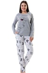 Vienetta 8682246638463 Kadın Uzun Kollu Pijama Takımı