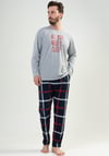 Vienetta Erkek Gri Uzun Kollu Pijama Takımı 2041850013