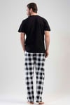 Vienetta Erkek (Siyah) Kısa Kollu Altı Kareli Pijama Takımı 1113421775