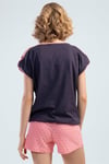 Vienetta (Füme) Kadın Kısa Kollu Şortlu Pijama Takımı 1114980624