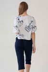 Vienetta (Gri Melanj) Kadın Kısa Kollu Kaprili Pijama Takımı 1090880690