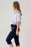 Vienetta (Gri Melanj) Kadın Kısa Kollu Kaprili Pijama Takımı 1090880690