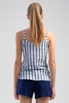 Vienetta (İndigo) Kadın İp Askılı Şortlu Pijama Takımı 1101200448