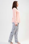 Vienetta Kadın Büyük Beden Uzun Kollu Pijama Takımı