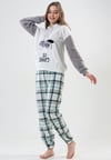 Vienetta Kadın Ekru Polar Uzun Kollu Pijama Takımı 2020450185